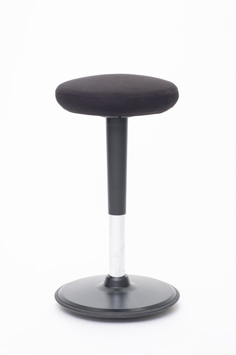 Stoo® Round aktiivituoli - Korkea 57 - 86 cm, musta/musta
