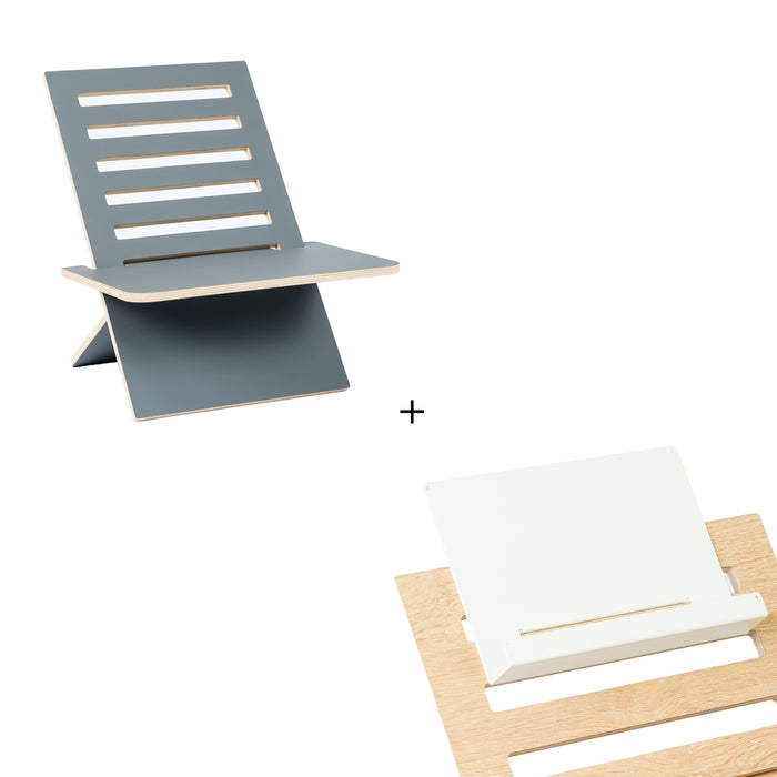 OUTLET Hima Lifter seisomatyötaso Anti-fingerprint - Anthrachite + Laptop-pidike