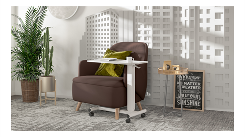 Stoo® Multi Table kaasujousipöytä - Valkoinen